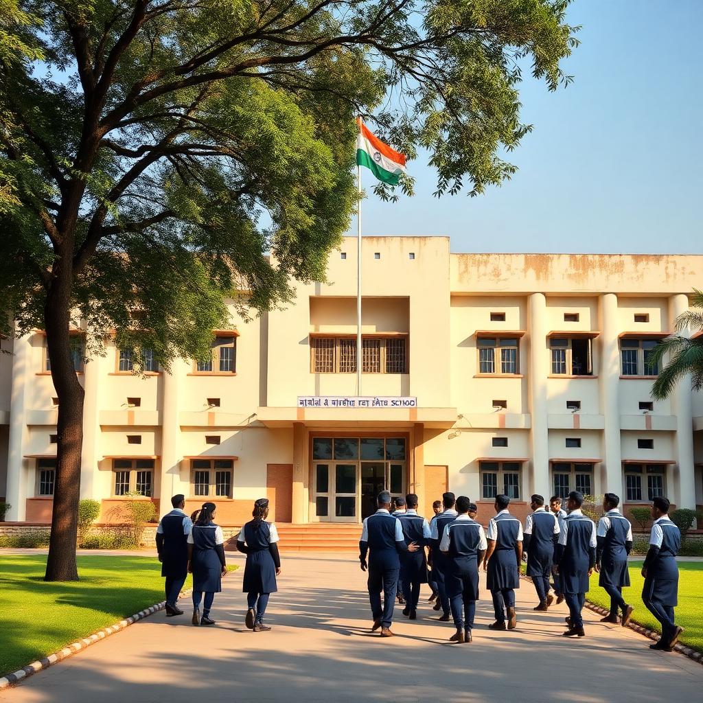 Unique Convent school campus with students